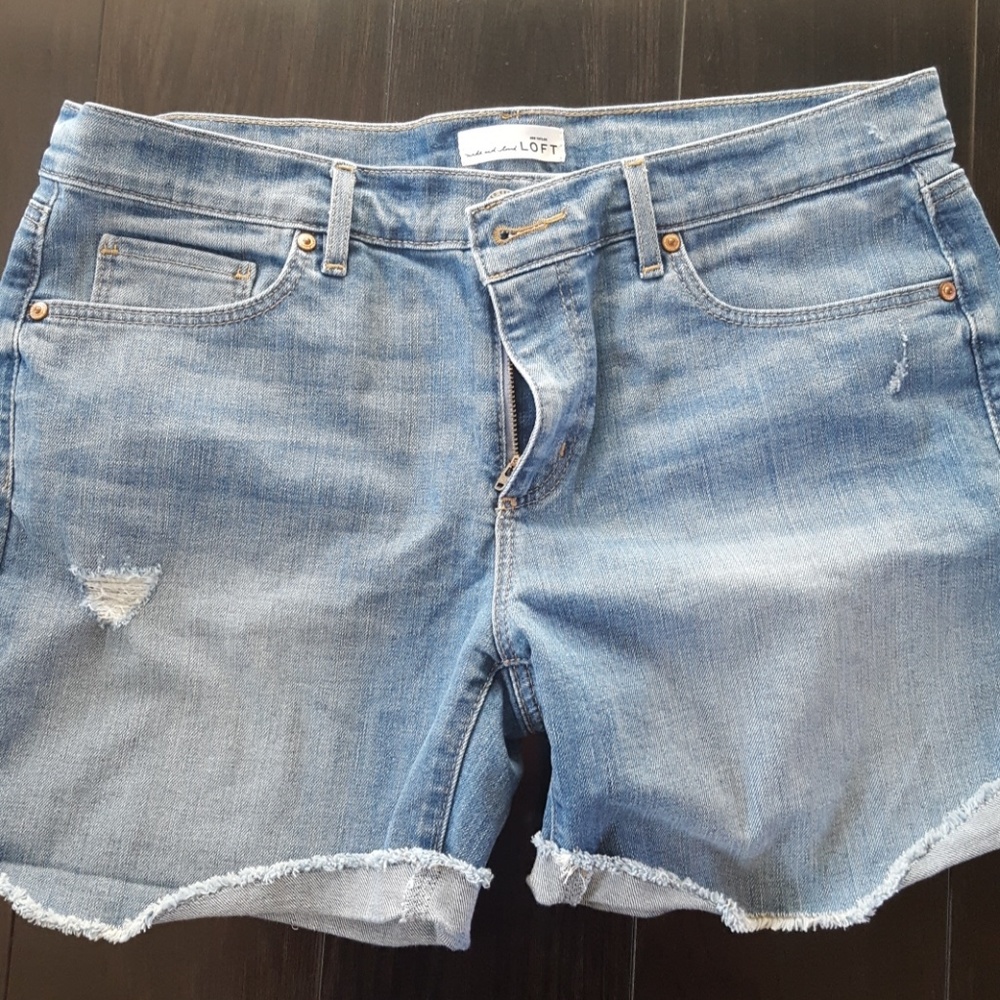 Loft denim jean shorts